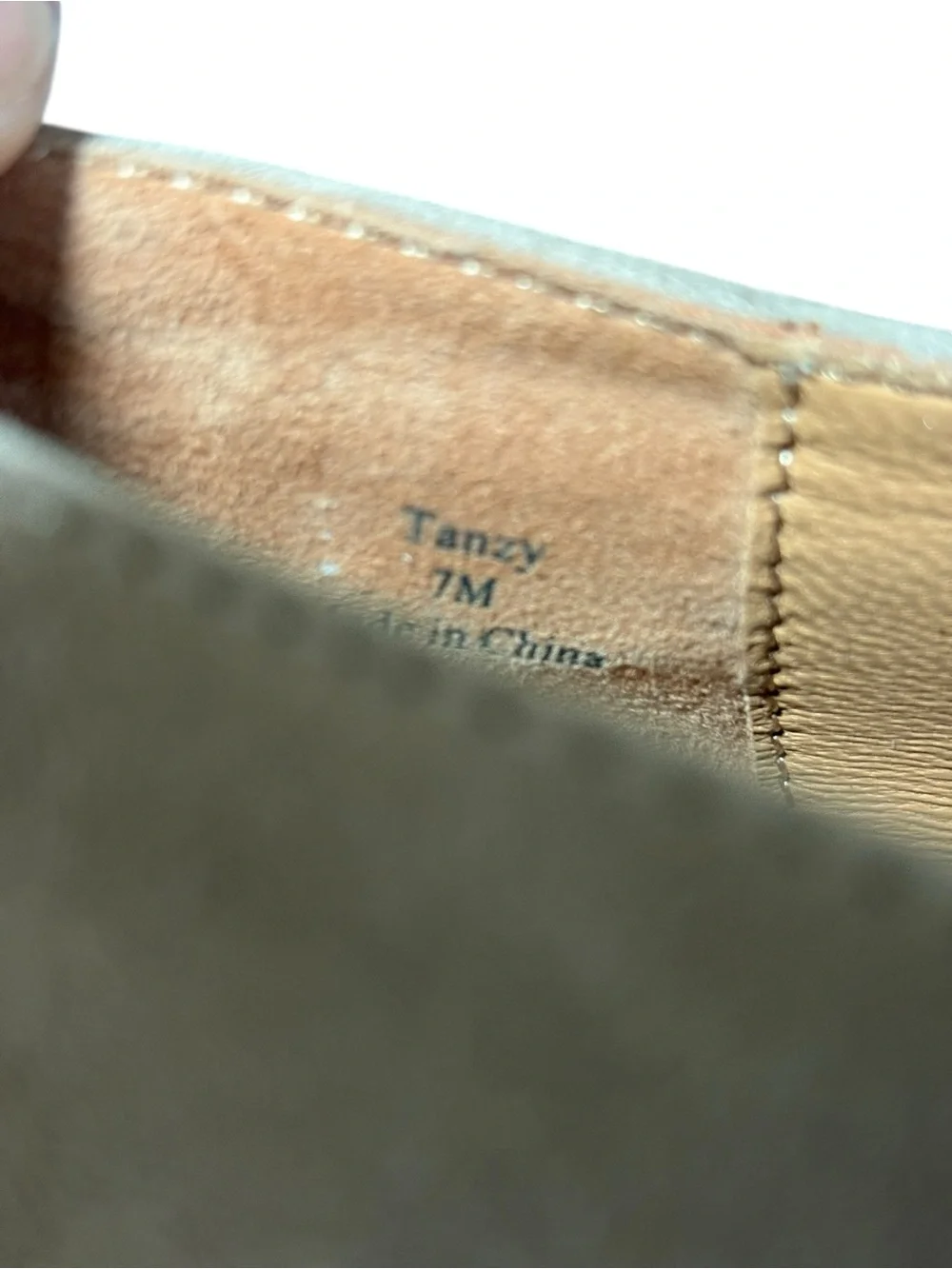 L'Amour Des Pieds Tanzy Suede Mary Jane Taupe - Size 7 NWOT